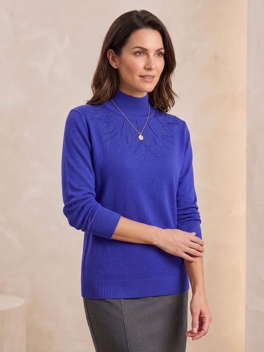 VEE TURTLE NECK JUMPER