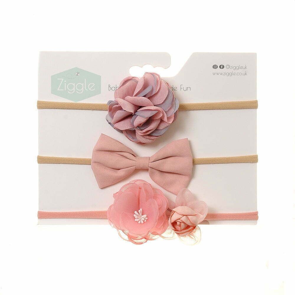 Pink Roses Hairbow Set BOW0005