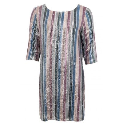 Sequins Stripe Dress