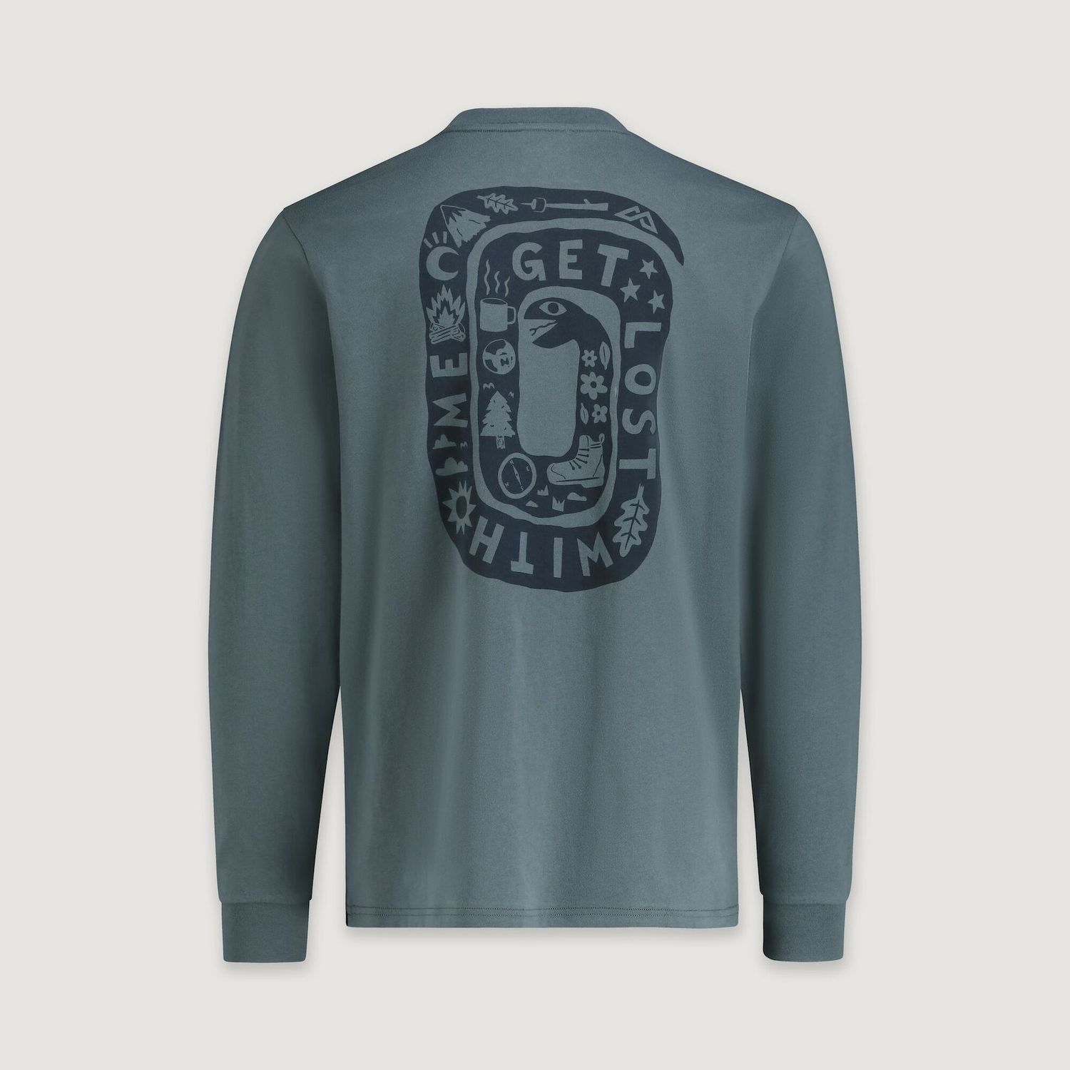 LUKE JOHN MATTHEW ARNOLD SNAKE TEE, Colour: LIGHT NIGHT, Size: XS