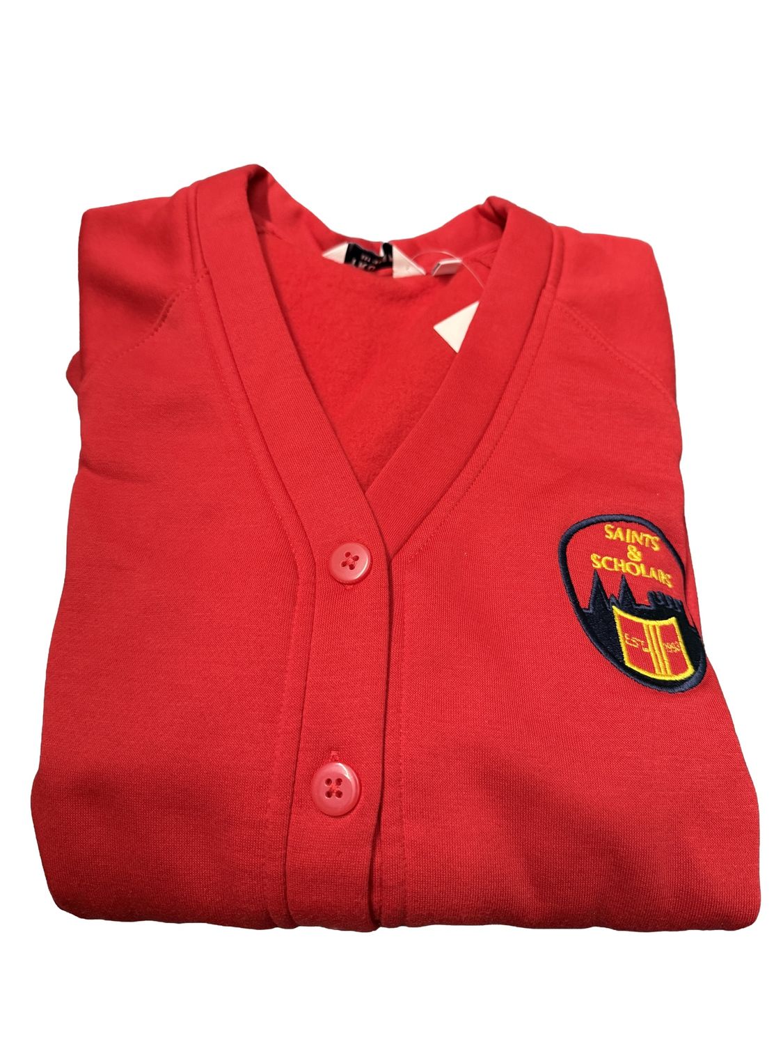 Saints &amp; Scholars Cardigan BCTC1608, Colour: Scarlet, Size: 2/3Y