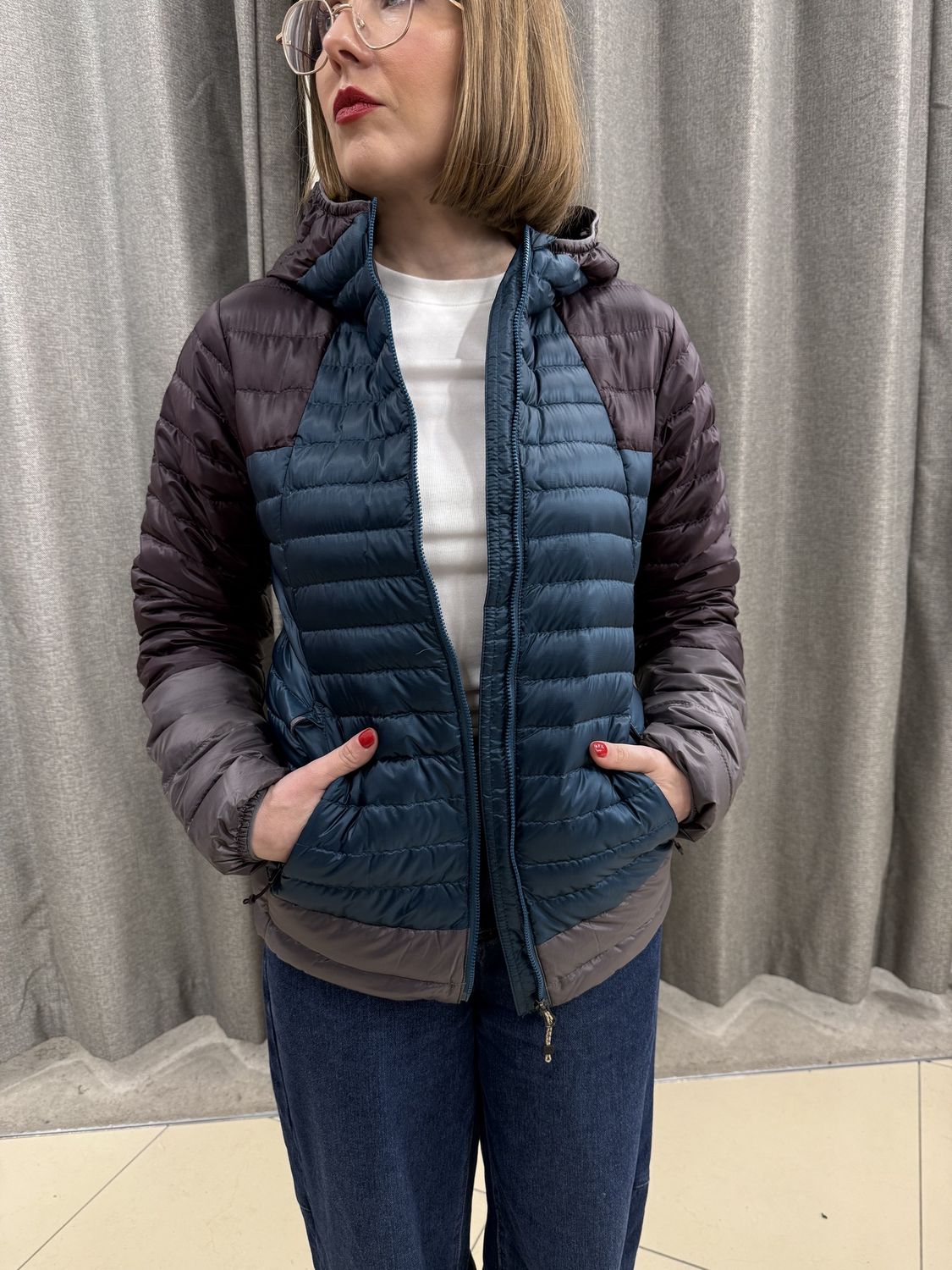 Women's Heli R Hooded Jacket, Colour: Deep Lagoon, Size: XS