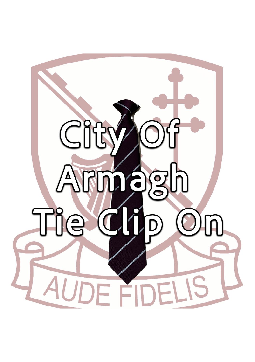 City of Armagh 19" Clip On Striped Tie