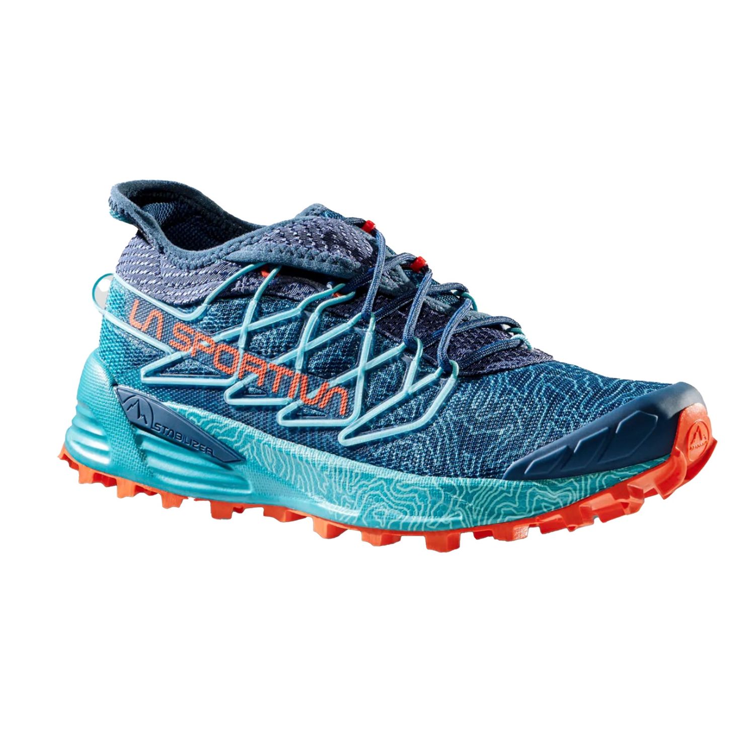 Mutant Womens Trail Running Shoes, Colour: Storm Blue/Cherry Tomato, Size: 38