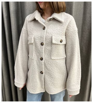 Boiled Wool Effect Jacket