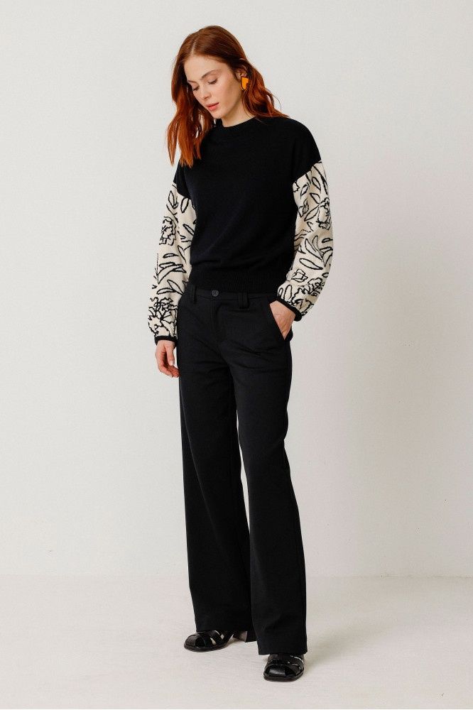 Nekane Straight Cut Trousers, Colour: Black, Size: 8, Style: WTR00500