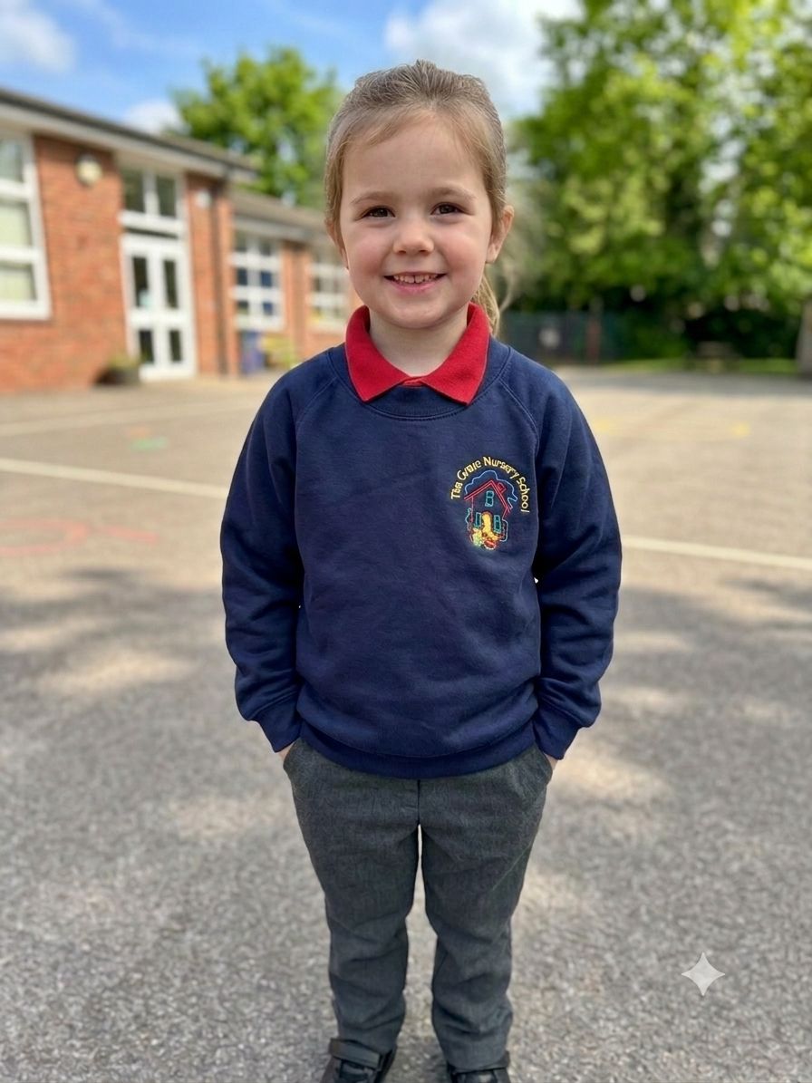 The Grove Nursery School Sweatshirt BCJS3919, Colour: Ink Blue, Size: 3/4Y