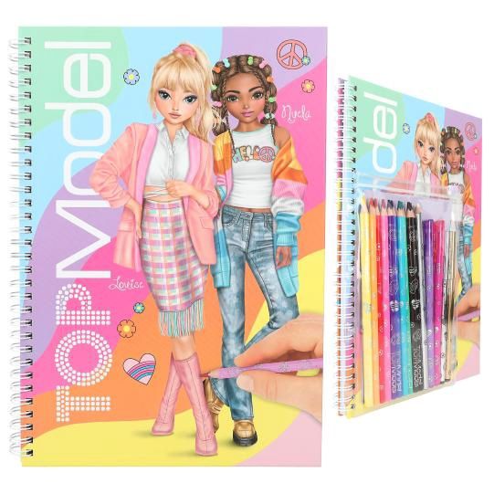 TOPModel Colouring Book With Pen Set 0412943