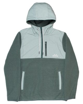 Polar Hybrid 1/4 Zip Hooded Fleece Willow Polar Hybrid 1/4 Zip Hooded Fleece Willow