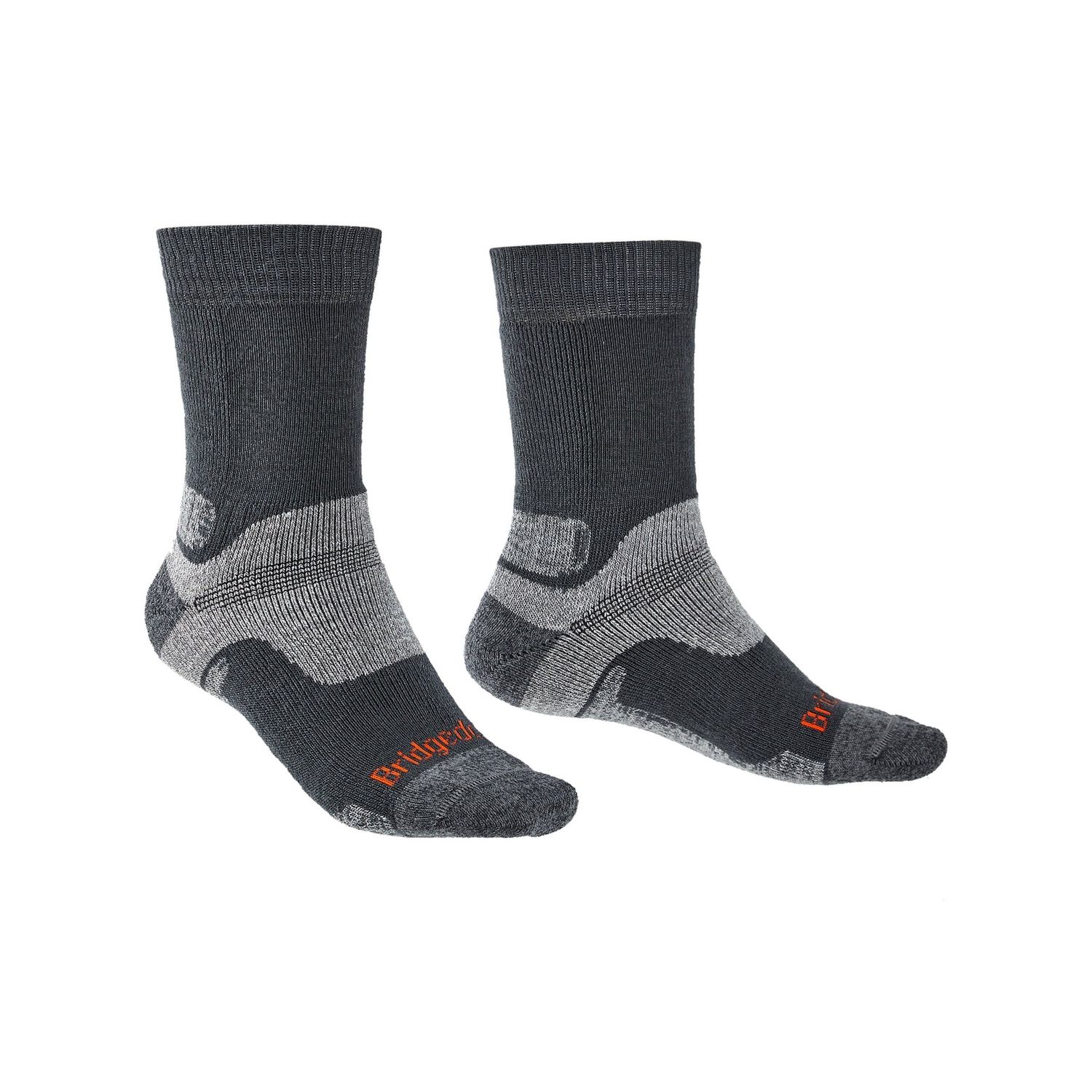 Hike Midweight Merino Performance Mens Boot Socks | Gunmetal, Size: M, Style: 710169/866