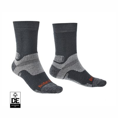Hike Midweight Merino Performance Mens Boot Socks | Gunmetal