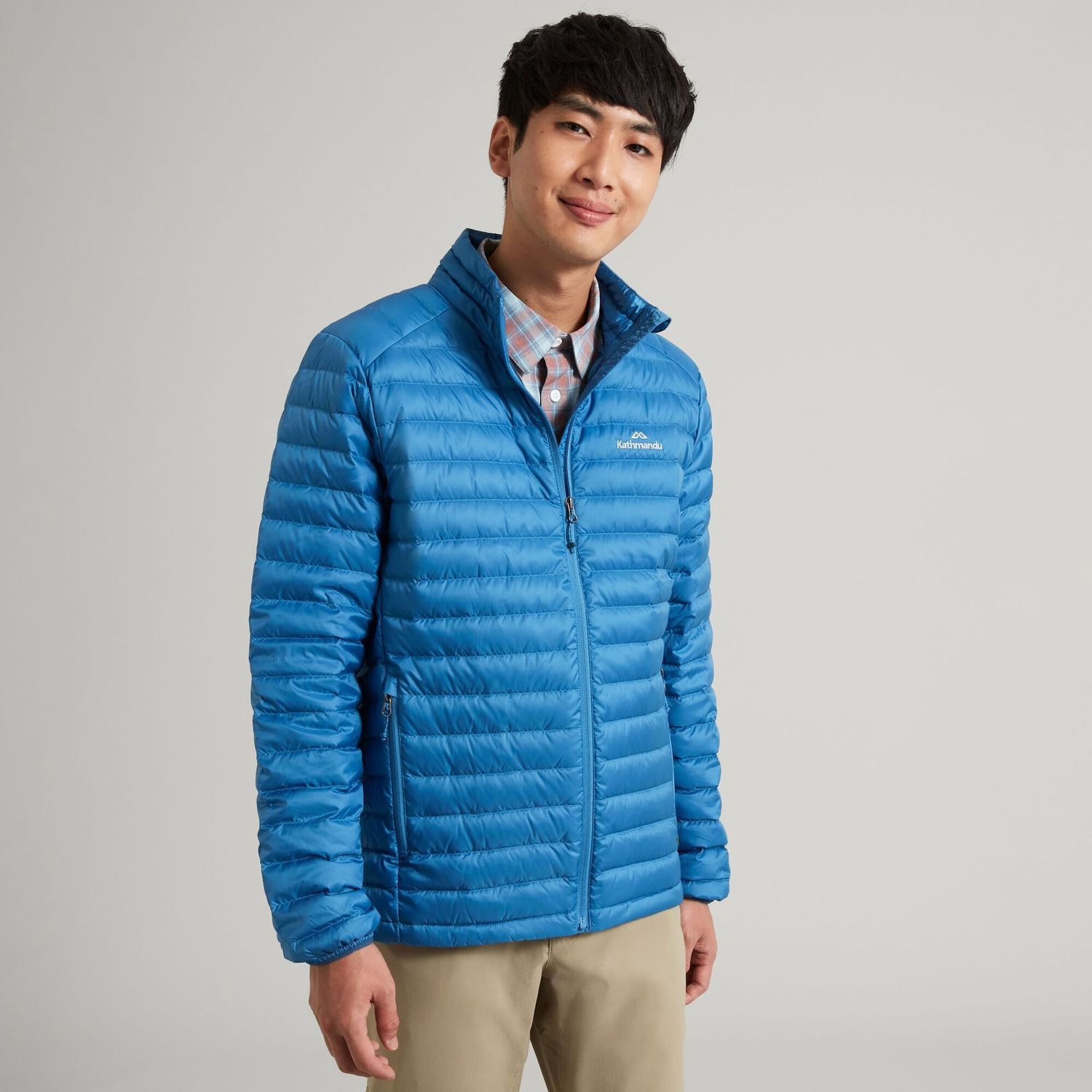 HELI MENS 600 FILL LIGHTWEIGHT DOWN JACKET, Colour: BLUERIDGE, Size: XS