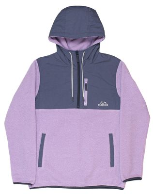 Polar Hybrid 1/4 Zip Hooded Fleece Lavender Polar Hybrid 1/4 Zip Hooded Fleece Lavender
