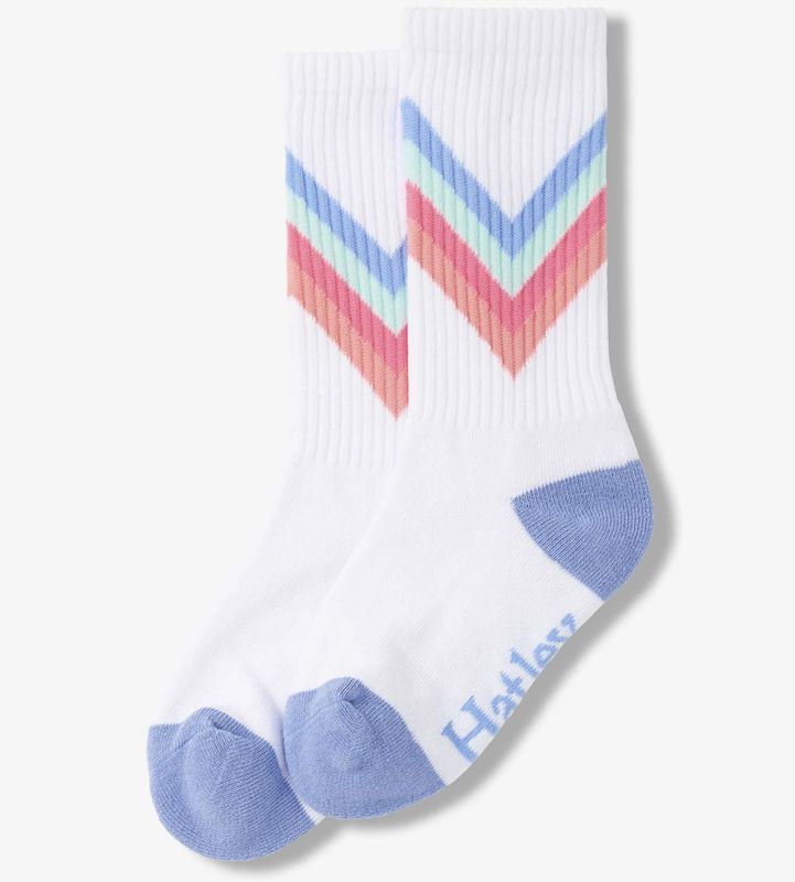 Girls Cool Chevron Tube Socks