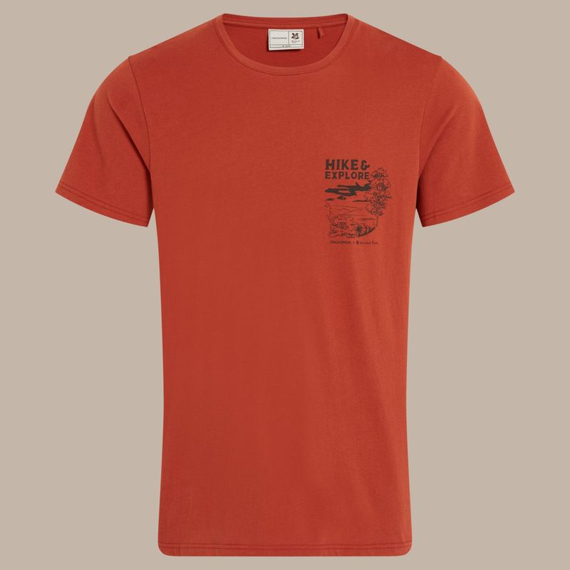 Men's National Trust Sabden Short Sleeved T-Shirt | Red Beach CMT1023