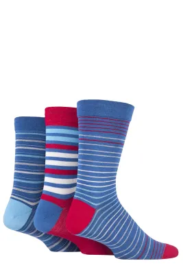 Mens 3 Pack Gentle Comfort Cuff Bamboo Socks QGSM