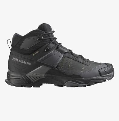 Men's X Ultra 5 Mid Wide Gore-Tex - Black / Asphalt / Castlerock Men's X Ultra 5 Mid Wide Gore-Tex - Black / Asphalt / Castlerock