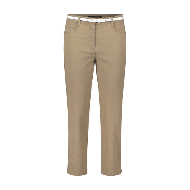 Belted 3/4 Trousers 6022 Khaki