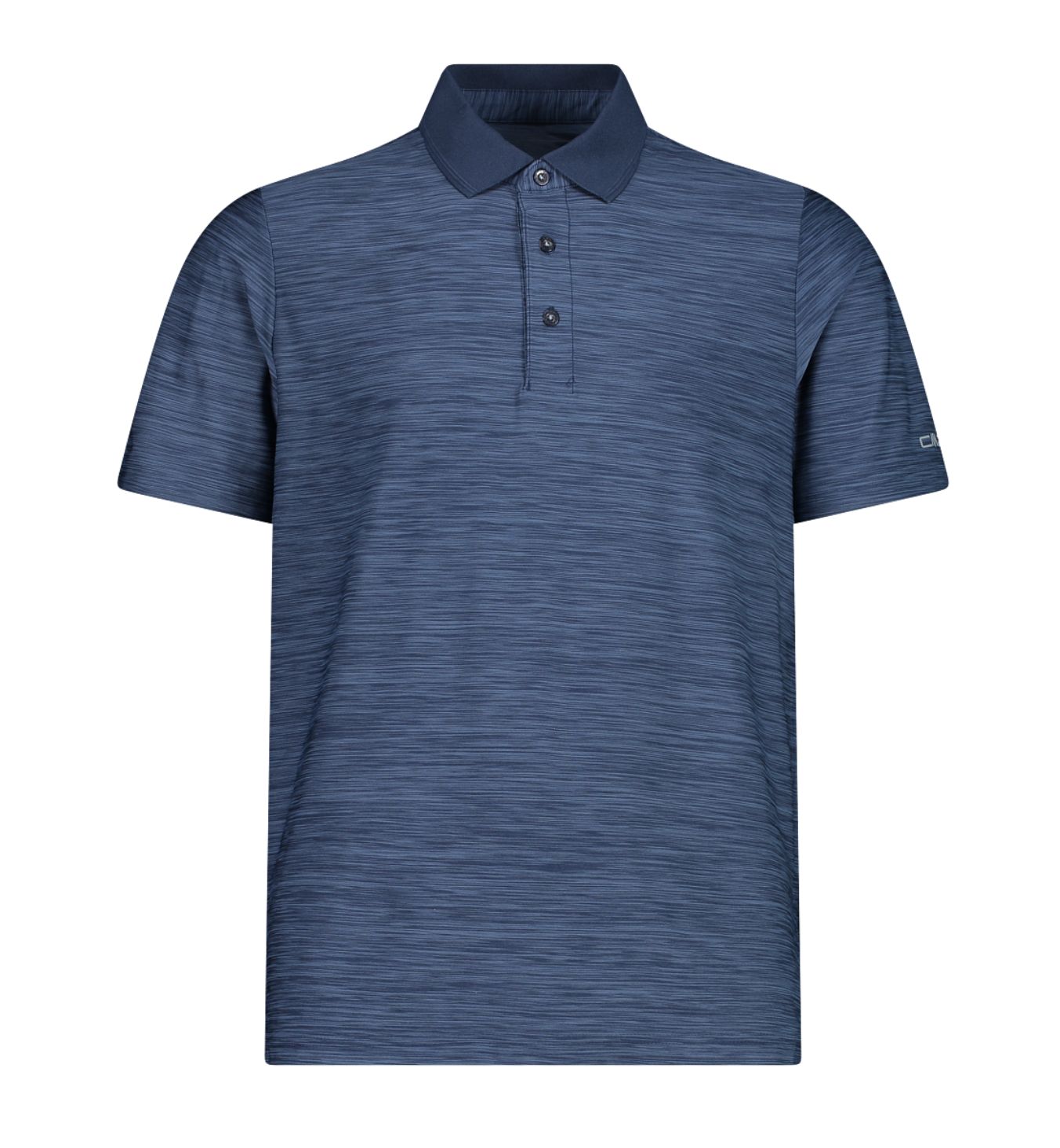 Men's Mèlange Polo Shirt 39T5817 Black Blue, Size: 48