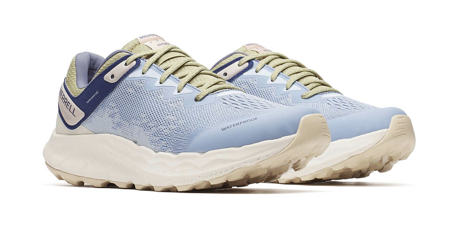 Women's Antora 4 Waterproof Trail Shoes| Seaway/Chalk