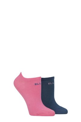 2 Pack Striped &amp; Patterned Bamboo No-Show Socks SA15