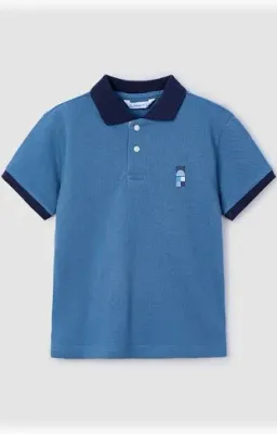 Boy Back Graphic Print Polo Shirt 3106 - Regatta Blue