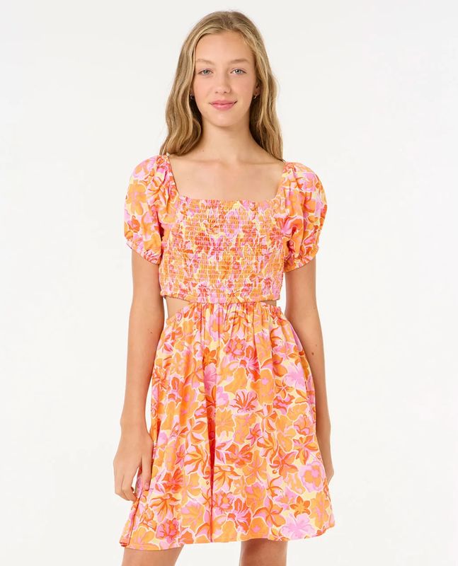 Island Bliss Woven Dress Girl - Multico