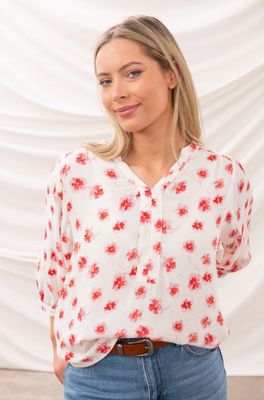 Lola Blouse - Soft Pink Floral