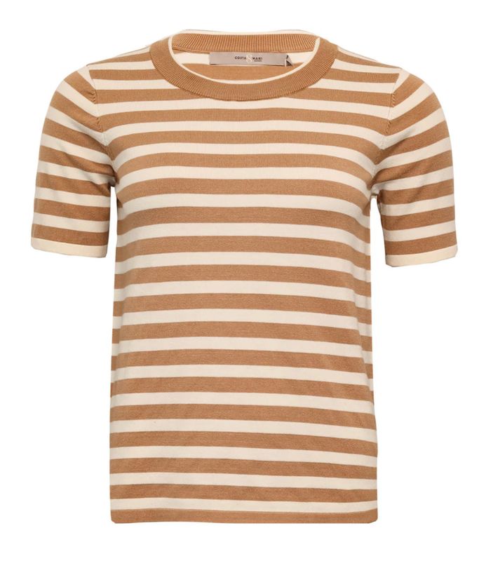 Blondie Stripe Knit - Whisper White Stripe