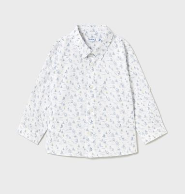 Baby Boy Long Sleeve Print Shirt 1117 - Boats