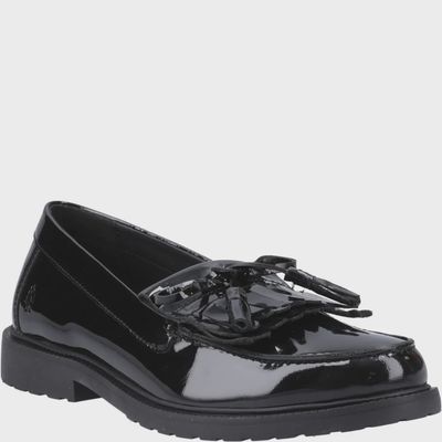 Verity Kiltie Loafer Black Patent Shoes
