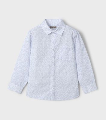 Boy Long Sleeved Print Shirt 3117 - Sky Blue