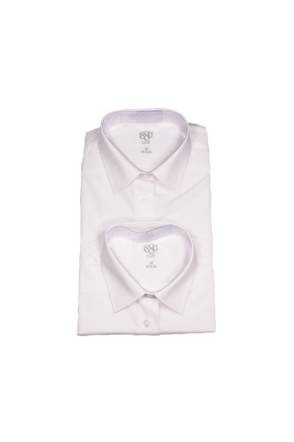 Junior Boys Cadiz Long Sleeve Shirt Twin Pack - White
