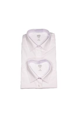 Junior Boys Cadiz Long Sleeve Shirt Twin Pack - White