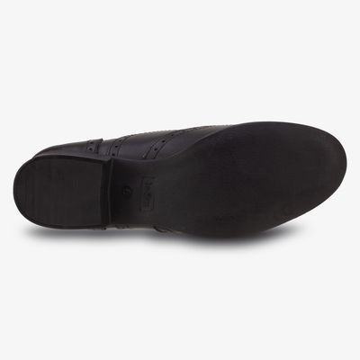 Bella Black Leather Brogue Shoes - Senior Bella Black Leather Brogue Shoes - Senior
