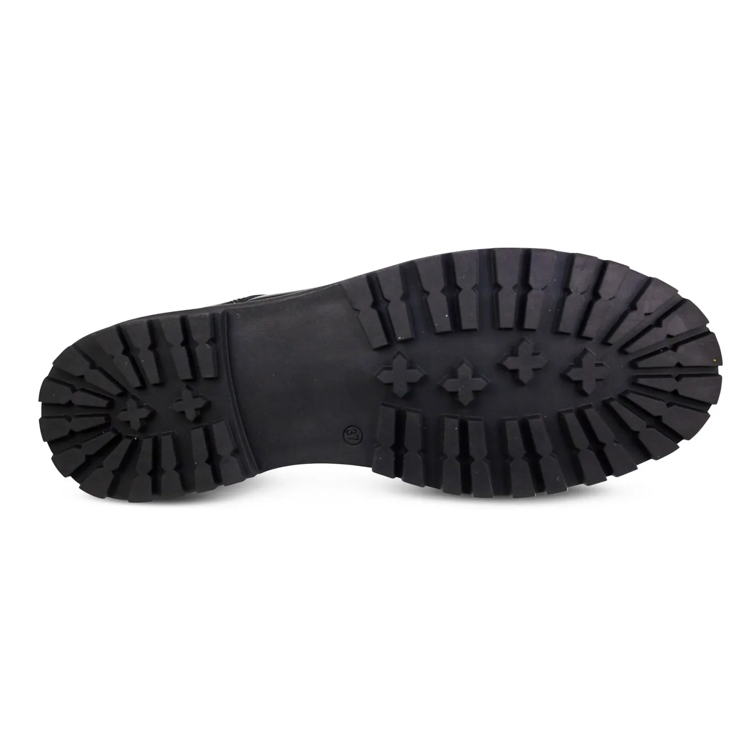 Bailey Black Patent Lace Up Shoes - Senior
