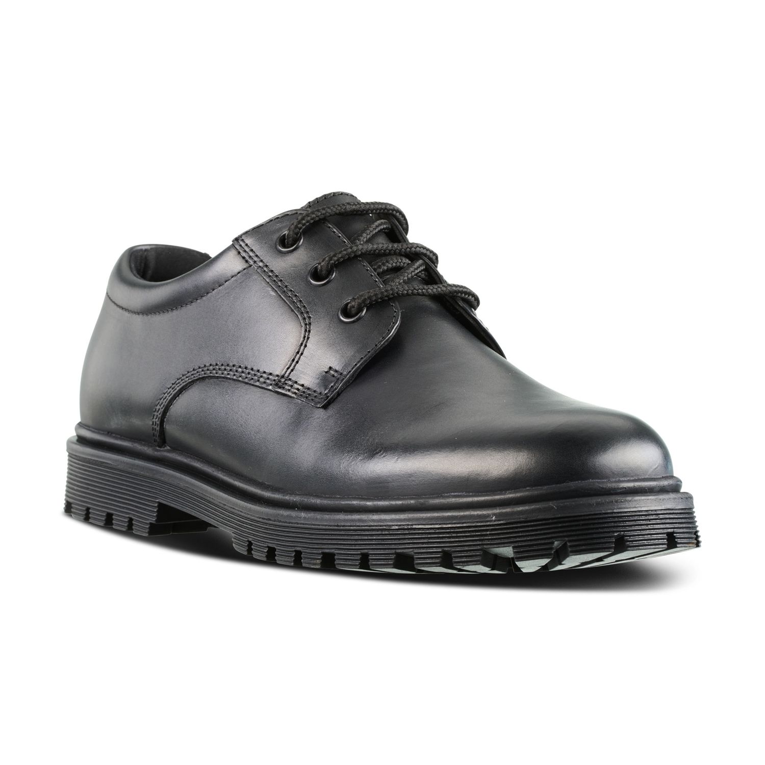 Thomas Black Leather Lace Up Shoe - Senior, Size: 10.5