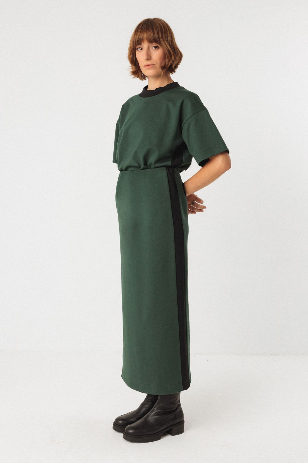 Hozta Skirt - Dark Green, Size: 8, Style: WSK00673