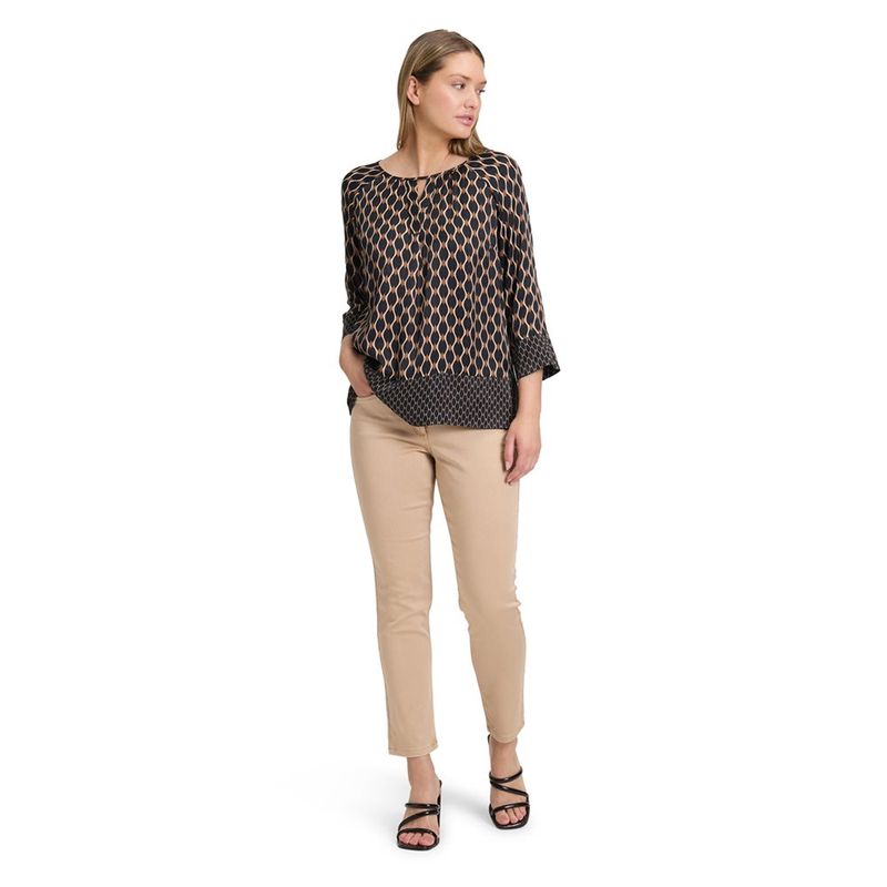 Sally Slim 7/8 Trousers - Pastel Sand