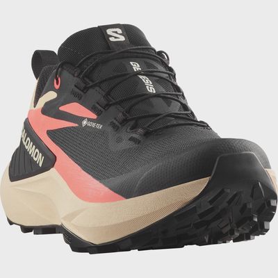 GENESIS GORE-TEX Women's Trail Running Shoes - Black/Tender Peach