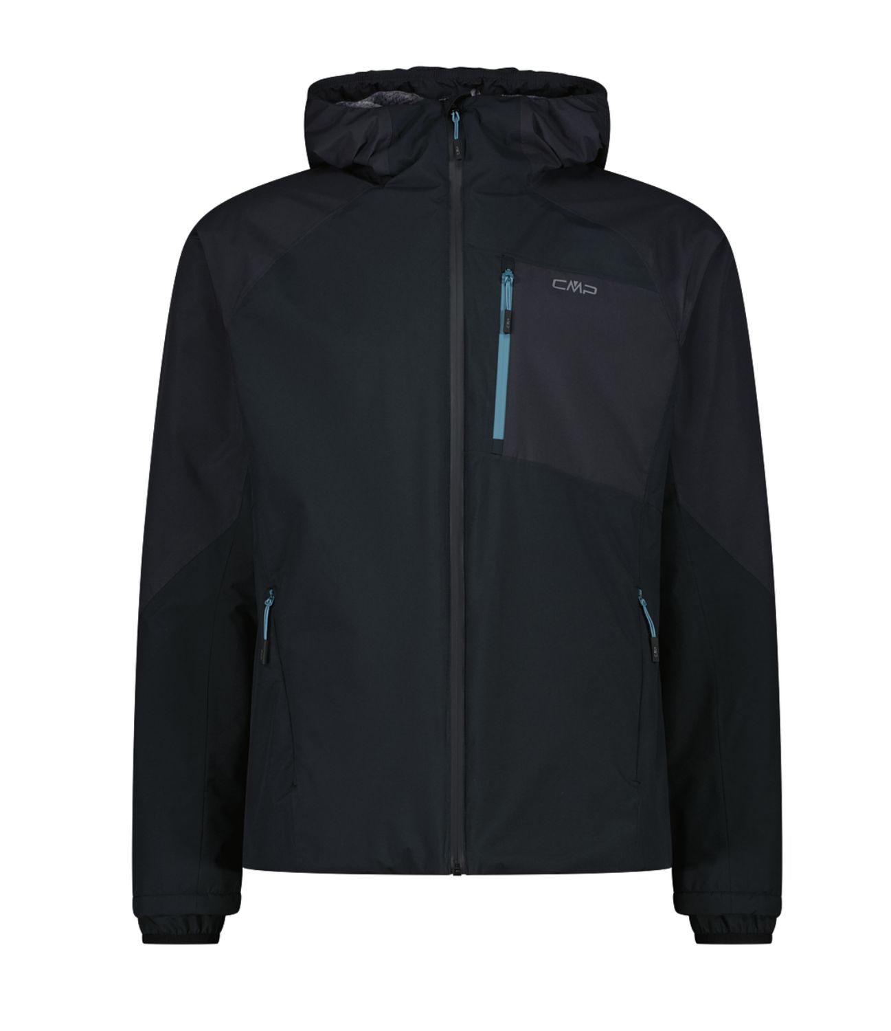Men's HighLoft Jacket with Hood 35Z2817 Nero-Antracite, Size: 46