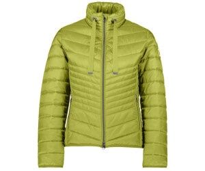 Quilted Funnel Neck Coat in Fresh Moss Green