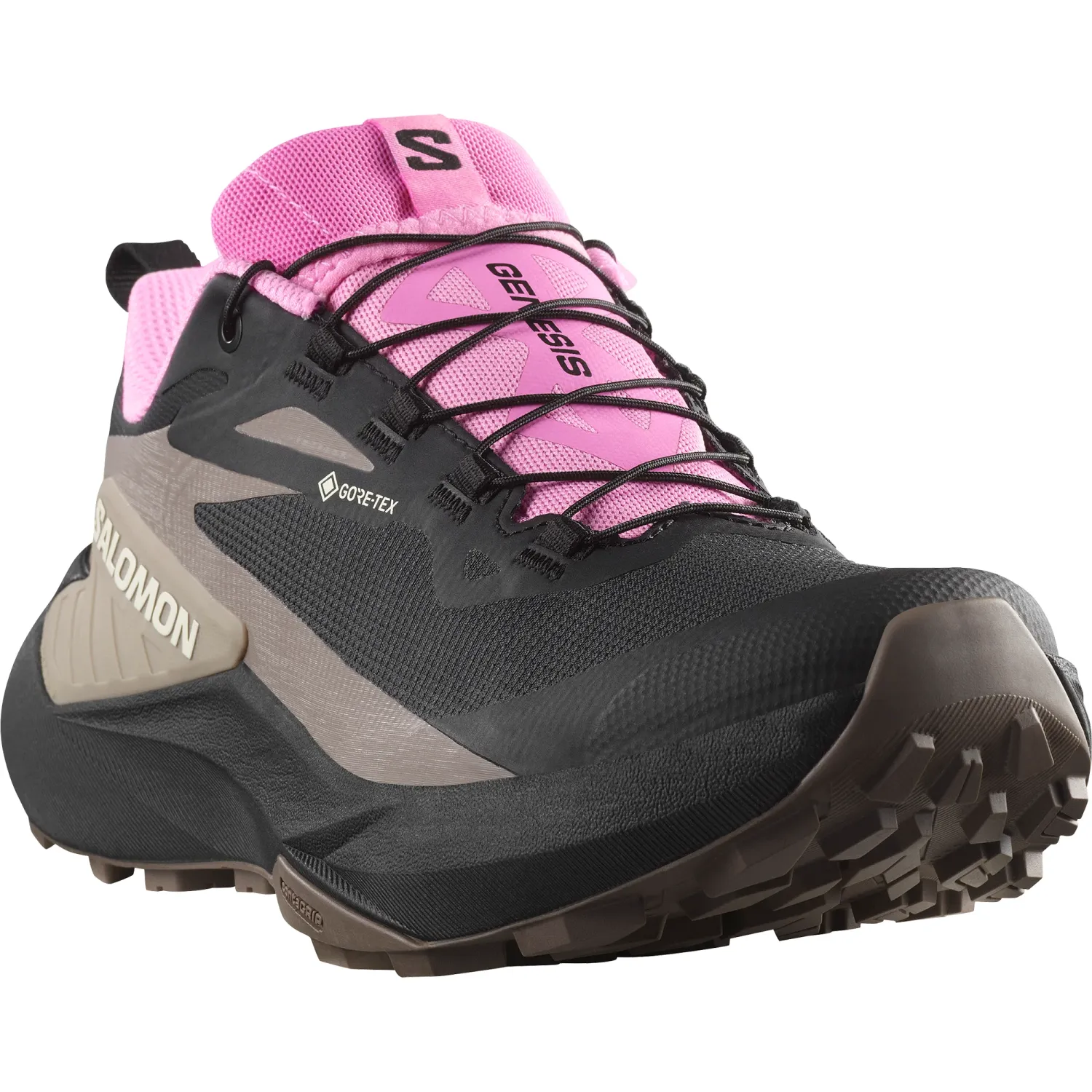 GENESIS GORE-TEX Women's Trail Running Shoes -Cyclamen/Black, Size: 6