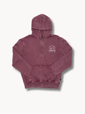 Dawn Zipper Hood - Berry
