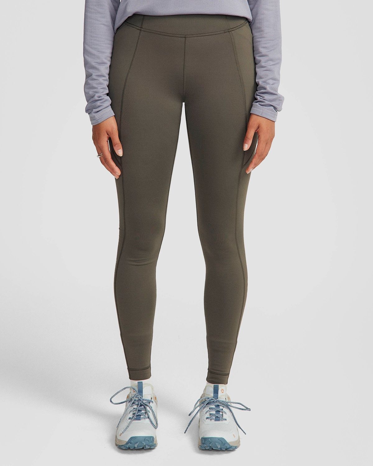 Women's Seeker Winter Leggings - Dark Moss