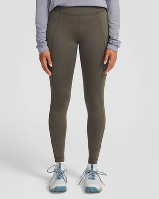 Women's Seeker Winter Leggings - Dark Moss