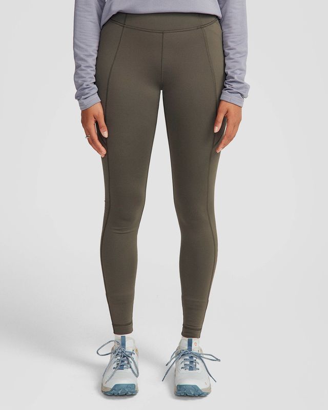 Women's Seeker Winter Leggings - Dark Moss