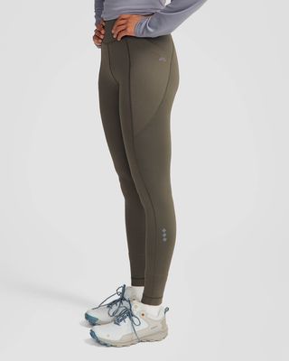 Women's Seeker Winter Leggings - Dark Moss