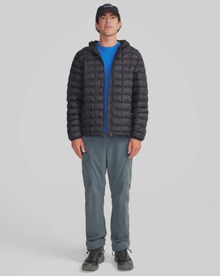 Men's Heli Insulated Hooded Jacket - Black Stingray