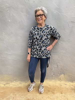 Navy AOP Sweatshirt 11930 Q2